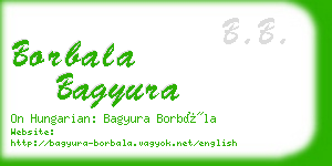 borbala bagyura business card